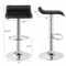 Costway Set of 2 Swivel Bar Stool Adjustable PU Leather Backless Dining Chair White/Black/Coffee
